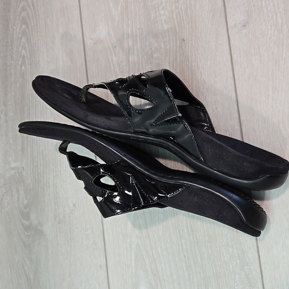 Orthoheel by Vionic Women Maui Leather Thong Sandals shoes sz 9 - Picture 8 of 13